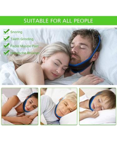 Adjustable Anti Snore Chin Strap for Men and Women - Stop Snoring, Improve Sleep Quality - Blue Snoring Solution - Buy Online on GoSupps.com