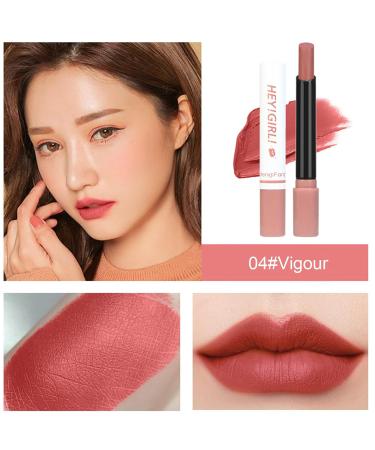 4Pcs Matte Lipstick Set - Retro Red Lip Tint & Balm | Long Lasting Waterproof Lip Makeup for Women & Girls - Buy Online on GoSupps.com