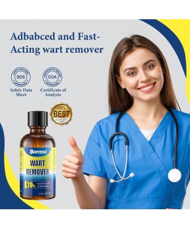 Maximum Strength Wart Remover with Salicylic Acid - Fast-Acting Treatment for Plantar Common & Flat Warts - Safe for Children & Adults - 30ml - Buy Online on GoSupps.com