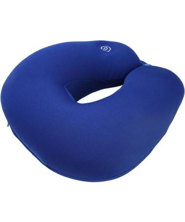Verdant Touch Memory Foam Neck Pillow - Electric Vibration U-shaped Travel Pillow for Comfort - Blue - Buy Online on GoSupps.com