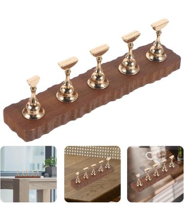 Nail Art Manicure Wood Nail Display Stand Nail Practice Holder Magnetic Nail Tip Art Base Beauty Fingernail Display Rack DIY Nail Art Tool for False Nail Manicure Tool Salon Use - Buy Online on GoSupps.com