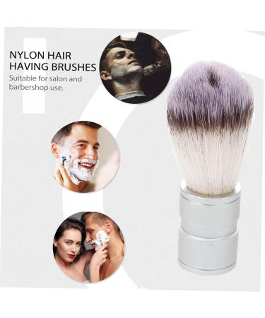 NOLITOY Craft Nylon Shaving Brush for Men | Stainless Steel Handle & Metal Bowl | Perfect Beard & Hair Shaving Solution | International Shipping Available - Buy Online on GoSupps.com