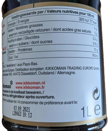  Kikkoman 2 x 1 liter Kikkoman soy sauce - Buy Online on GoSupps.com