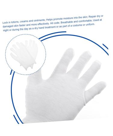 minkissy 12pairs Gloves Jewelry Glove Santa Cosplay Costume Wax Bath Mittens Christmas Santa Costume Paraffin Wax Mittens Work Glove Moisturizing White Cotton Yarn Labor Protection Cotton - Buy Online on GoSupps.com