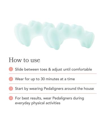 Pedi Peach Pedaligners Toe Separators - Large | Relief for Bunions, Hammertoes, Plantar Fasciitis - Buy Online on GoSupps.com