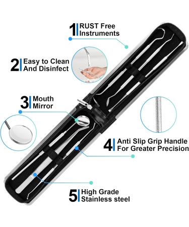 Stainless Steel Tongue Scraper 2 Pack - Oral Hygiene & Fresh Breath | Metal Storage Case Included - Buy Online on GoSupps.com