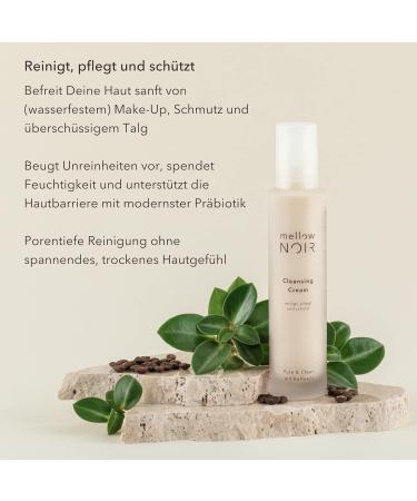 Mellow Noir Cleansing Cream | Vegan & Climate-Neutral | Natural Facial Cleanser & Waterproof Make-Up Remover | 150ml Certified Cosmetics - Buy Online on GoSupps.com