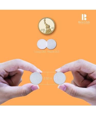 Self Adhesive Dots  Strong Adhesive 1400pcs(700 Pairs) 0.59 Diameter Sticky Back Coins Nylon Coins  Hook & Loop Dots with Waterproof Sticky Glue Coins Tapes  Suitable for Classroom  Office  Home - Buy Online on GoSupps.com