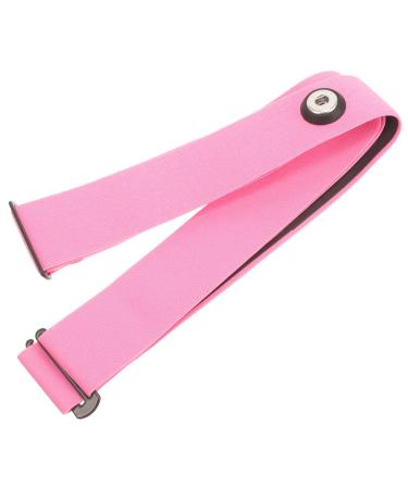 Inoomp fastening belt for heart rate meter heart rate chest strap Elastic chest ligament heart frequency meter belt breast-heart frequency knife sports belt replacement belt nylon pink replaceable 33.00x3.00x0.10cm pink