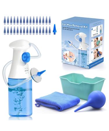 Ear Wax Removal Kit Easy to Operate Manual Ear Irrigation Flushing System for Adults & Kids Safe and Effective Ear Cleaner Tool for Wax Build Up Flushing