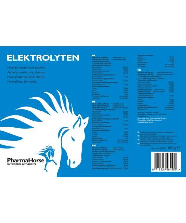 PharmaHorse Electrolytes - Human Grade Quality 100% No Added Sugar Supports Nervous System & Muscles - 3000g for Optimal Performance - Buy Online on GoSupps.com