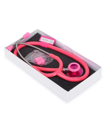 Acoustic Stethoscope for Doctors & Students | Lightweight Flexible Soft Ear Knobs | Pink Edition - Shop Internationally - Buy Online on GoSupps.com