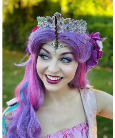 AB Rhinestone Queen Crown Princess Headband by AW BRIDAL Elegant Tiara for Pageants, Proms, Birthdays - Buy Online on GoSupps.com