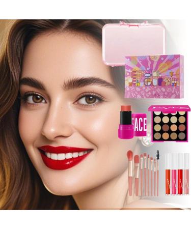  G n rique Makeup Sets | 26 Eyeshadow Palette Blush Stick And Lipsticks Stain Resistant Makeup Set For Beginners Women - Buy Online on GoSupps.com