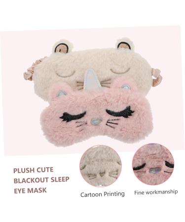 2 pi ces Masque de Sommeil pour Yeux Lot de Masques Occultants Respirants Rose et Blanc Confortable et pour Sommeil R parateur pour tudiants Siestes - Buy Online on GoSupps.com
