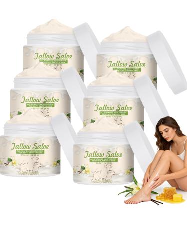 Raevior Beef Tallow Vanilla Cream Moisturizer for Face and Body Firming Tallow Ointment for Dry Skin Nourishing Skin Balm with Glycerin and Beeswax Moisturizing Butter 6