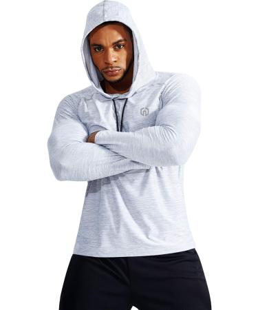 NELEUS Men's Dry Fit Long Sleeve Running Shirts 3 Pack - Dark Grey/Light Grey/Slate Grey - Size Large - Buy Online on GoSupps.com