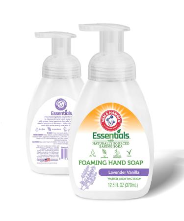 Arm & Hammer Foaming Hand Soap for Skin Cleaning - Cleanser with Lavender Vanilla Scent - Hand Soap Pump with Aloe Vera & Different Ingredients 12.5 Fl Oz (370mL) Lavender Vanilla 12.5 Fl Oz (Pack of 1)