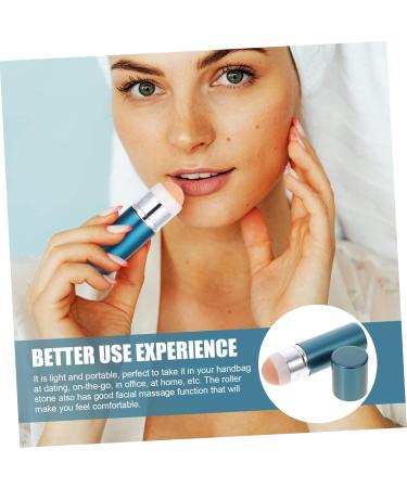Healeved Volcanic Stone Oil-Absorbing Ball Volcanic Roller for Face Facial Volcanic Stone Stick Oil Absorption Stick Oil Absorption Stone Oil-Absorbing Volcanic Stone Bead Skin Care Roller 8.30X2.30X2.30CM Blue - Buy Online on GoSupps.com