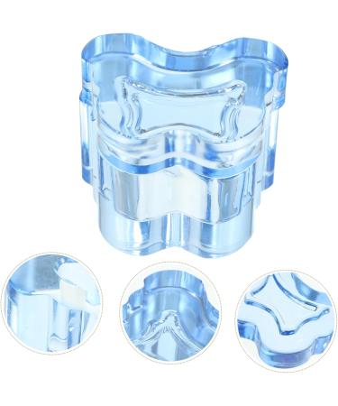  LALADEFIEE Glass Nail Dish Cups With Lids Glass Nail Art Cup Glass Crystal Cup Blue Crystal Glass Glass Nail Dish With Lid - Buy Online on GoSupps.com