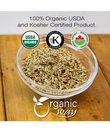 Organic Way Savory Leaf Herbal Tea - European Wild-Harvested from Albania | 1 LB (16 Oz) | Organic, Kosher, Non-GMO, Gluten-Free, USDA Certified - Buy Online on GoSupps.com