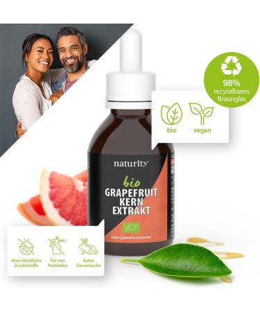 Naturity Bio Grapefruitkernextrakt 1200 mg - 250 ml Organic Vegan - Certified Quality Made in Germany - Buy Online on GoSupps.com