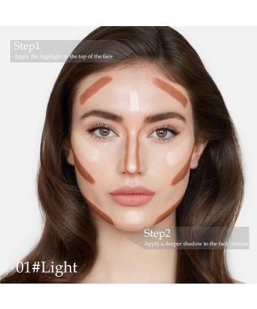 Boobeen Highlight and Contour Stick - Dual-ended Cream Makeup Pencil Kit for Long-lasting & Waterproof Contouring, Bronzing, and Highlighting - 01Light - Buy Online on GoSupps.com