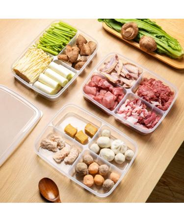 2pcs Box Refrigerator Storage Box Fridge Stackable Produce Saver Clear Meat Container Food Fruit - Buy Online on GoSupps.com