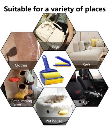 Stick It Lint Roller - Reusable Pet Hair Remover for Clothes, Carseats - Extra Sticky Silicone Roller - Buy Online on GoSupps.com