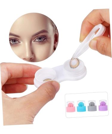 Solustrie 4-Piece Colored Contact Lens Travel Set | Durable PP Container & Toiletry Organizer for Easy Lens Care - Buy Online on GoSupps.com