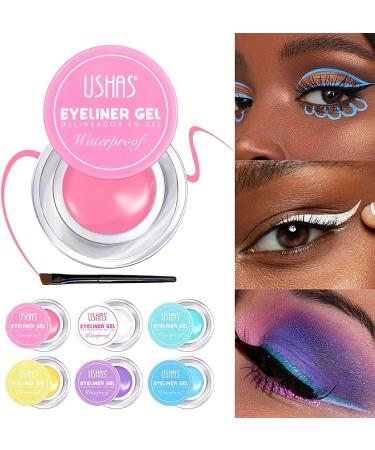 6 Colored Eyeliners Pen Set Waterproof Smudge-Proof Eye Shadow Pencil Liquid Eyeliner Makeup Set Long-Lasting High Pigmented Rainbow Eyeliner Pencils Kit Glitter Eye Liners for Women #29*6colour - Buy Online on GoSupps.com