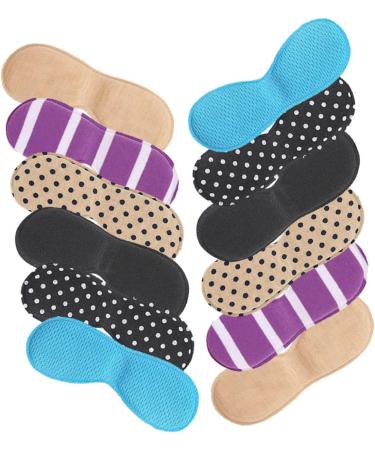 FOMIYES High Heel Stickers - 12 Pairs Comfortable Heel Liners & Grips for Loose Shoes - Replaceable Polyurethane Sponge Pads for All High Heels - Buy Online on GoSupps.com
