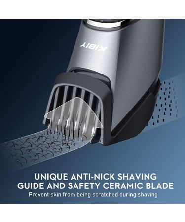 Body Groomer Men Kibiy Balls Trimmer Electric Groin Hair Trimmer Waterproof Wet/Dry Hair Clippers Body Shavers for Men Pubic Hair Razor with LED Light and Mirror Rechargeable (Grey) - Buy Online on GoSupps.com