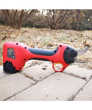 Electric Pruning Shears Garden 25Mm Branch Cutter Electric Cordless with 2 Rechargeable Lithium Battery Garden Fruit Tree Bushes Trimmer Small Gift - Buy Online on GoSupps.com