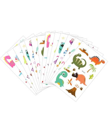 Monster, Pirate, Dinosaur Assorted Temporary Tattoos for Kids - 172pcs | Konsait - Perfect Party Favors for Boys and Girls - Buy Online on GoSupps.com