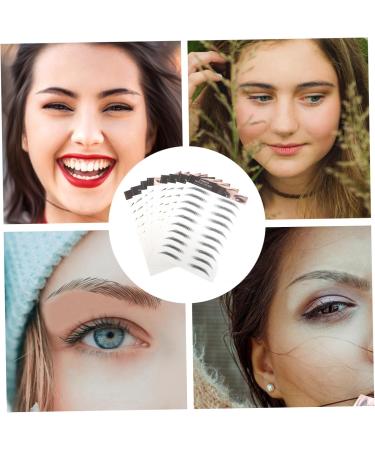 IWOWHERO Eyebrow Stickers 10pcs Imitation Eco Eyebrow Sticker Black Stickers Grooming Stickers Beauty Eyebrows Water Proof 4d - Buy Online on GoSupps.com