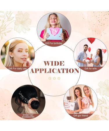 Chunful 6-Piece Rose Gold Bridesmaid Gift Set - Scrunchies & Compact Mirrors - Bridal Shower Favors - Buy Online on GoSupps.com