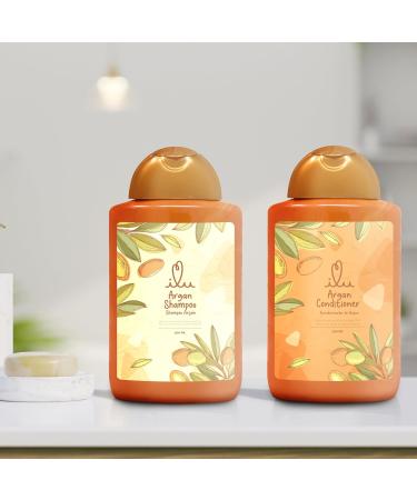 ILU Argan Shampoo & Conditioner (300ml) - Deep Hydration for All Hair Types Moroccan Oil for Dry & Damaged Hair Nourishing & Softening Formula - Buy Online on GoSupps.com
