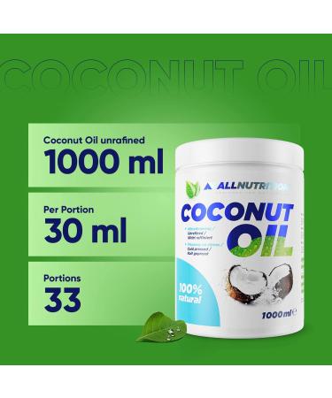 Coconut Oil Unrefined - 1000 ml. - Buy Online on GoSupps.com