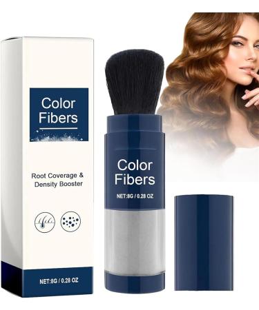 Supersize Color Fibers with Refill Set Colored Hair Thickener Temporary Hair Color for Root Touchup Hair Thickening Fibers Hair Fiber Powder for Women & Men (2 Grey) Grey 2