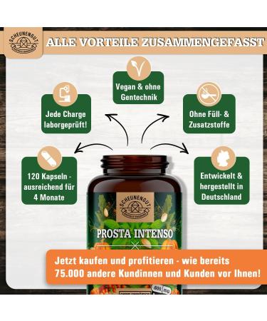 Prosta Intenseo Prostate Capsules - Saw Palmetto Nettle Root & Pumpkin Seeds - Laboratory Tested Formula for Men's Health - Buy Online on GoSupps.com