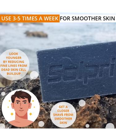Solpri Shield Exfoliating Charcoal Soap Bar for Athjsonlete's Foot - Lemongrass Tea Tree - 4 oz (2 Pack) - Buy Online on GoSupps.com