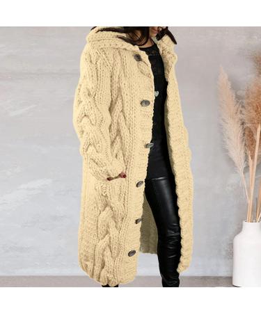 Shop Genetic Ladies Quilted Jacket - Warm Zipped Winter Coat with Belt - Extra Long Hooded Jacket for Women - Autumn Down Jacket in Beige XXL - Buy Online on GoSupps.com