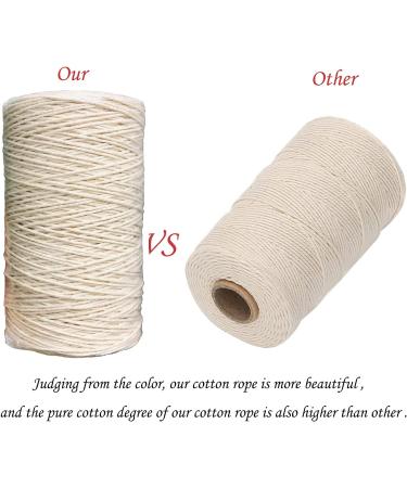 1mm x 657ft Cotton Rope Macrame Cord for Crafts & Jewelry Making | Feelmate - Buy Online on GoSupps.com