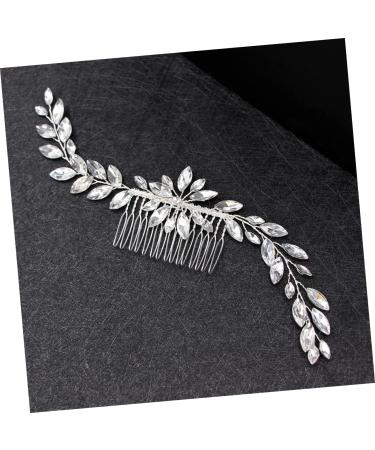 minkissy Decorative Hair Clips Bridal Headdress Wedding Hair Accessories Crystal Hair Comb Wedding Headpiece Bride Insert Comb Leaf Hair Pin Hair Side Combs Bride Hair Clip Jewelry Decorate - Buy Online on GoSupps.com