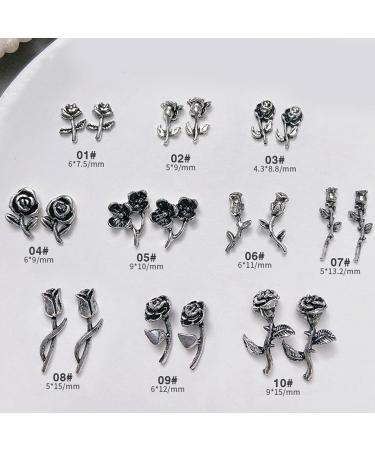 Nail Art Decoration Tips Ornament Metal Alloy Nail Art Decals Pendant Manicure Accessories Eye Catching For Girls Nail Art Accessories Decoration Decals Craft Supplies Jewelry For Girls Crystal - Buy Online on GoSupps.com