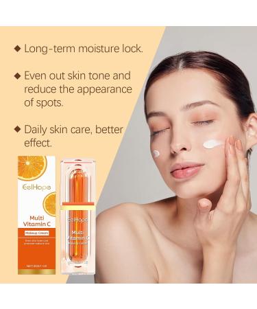 JOYVOIDX Multi Vitamin C Makeup Cream Daily Face Moisturizer with Glycerin and Ascorbic Acid Hydrating & Radiant Primer for a Smooth Glowing Complexion 1 Oz - Buy Online on GoSupps.com