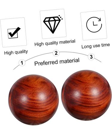 Beavorty 6-Stk Carving Handmade Massage Balls - Relaxation Therapy & Hand Exercise | Wood Baoding Health Care - Buy Online on GoSupps.com