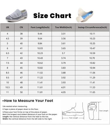 Diabetic Shoes for Men with Swollen Feet Orthopedic Shoes Diabetic Shoes for Women Extra Wide Fit Air Cushion Casual Slip-On Orthopedic Arch Support Knit Casual Elderly Safety Walking Shoes 8.5 UK E - Buy Online on GoSupps.com