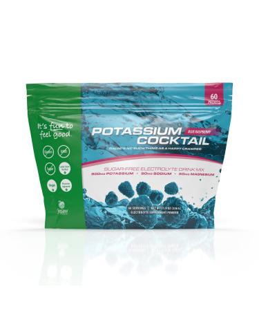 Jigsaw Health Potassium Cocktail | Formerly Pickleball Cocktail | Blue Raspberry Flavor | 60 Servings (Packets)